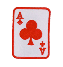 RED ACE OF CLUBS